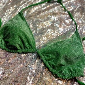 Victoria’s Secret sparkly green bikini top